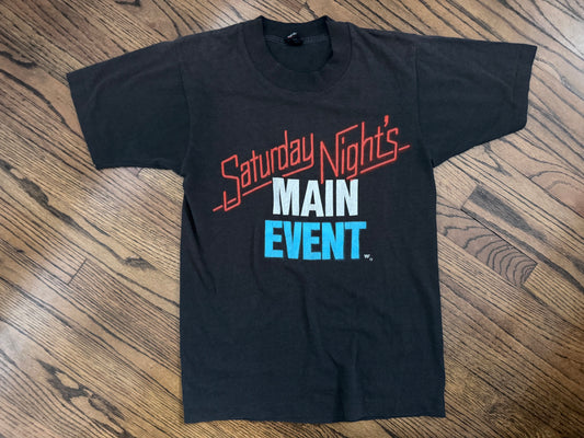 1985 WWF Saturday Night’s Main Event catalog shirt