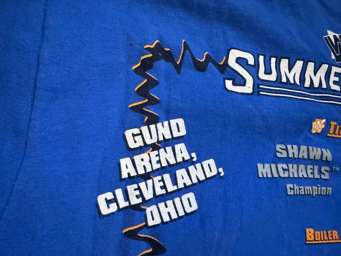 1996 WWF Summerslam event shirt featuring Big Van Vader and Shawn Michaels