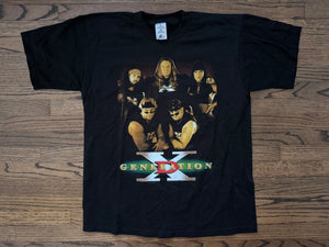 1998 WWF D-Generation X parking lot bootleg shirt featuring Triple H, “The Road Dogg” Jesse James, X-Pac, “Badass” Billy Gunn, Chyna and Vader