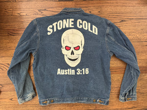 1998 WWF “Stone Cold” Steve Austin denim jacket 
 