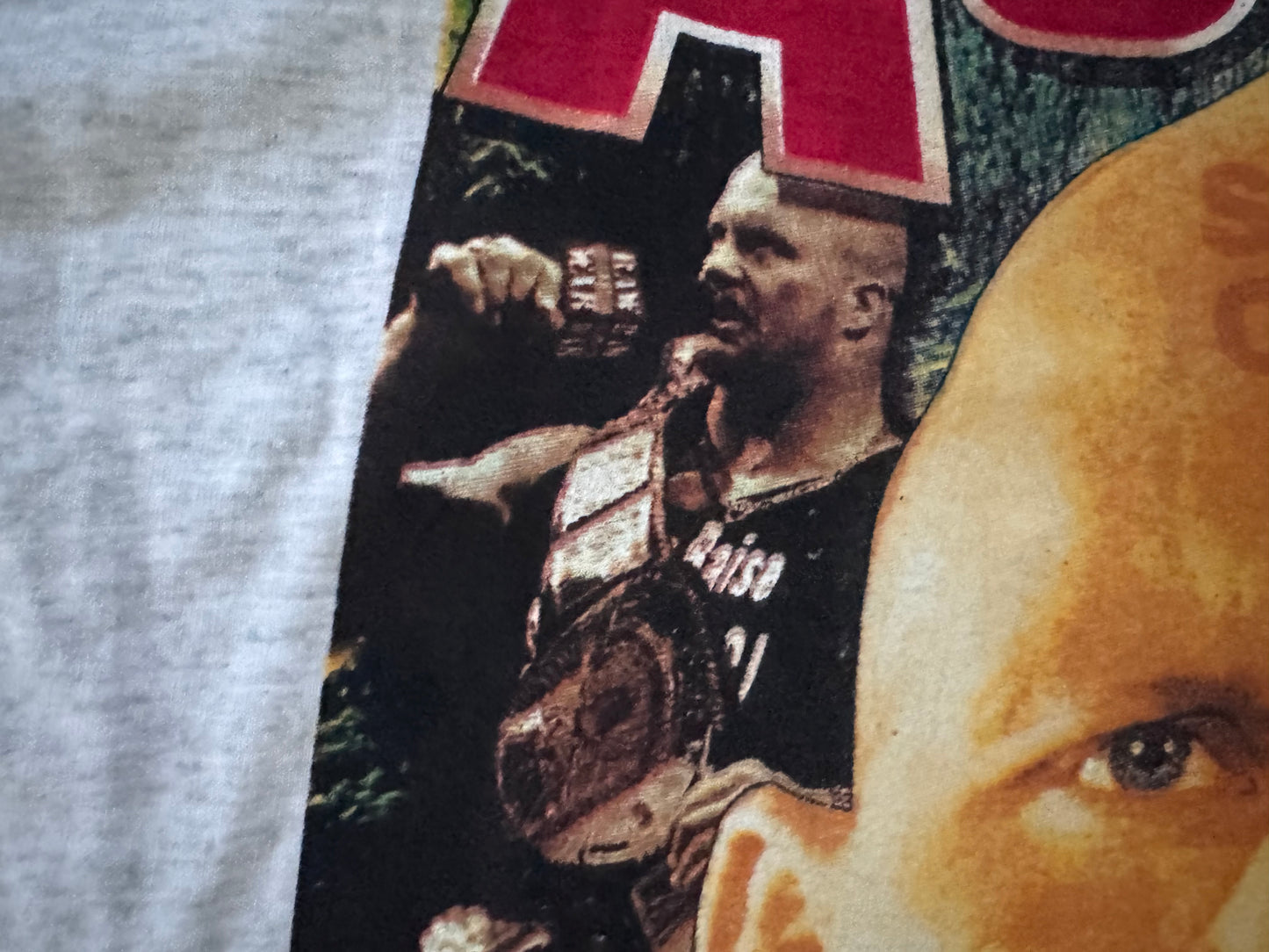 2000 WWF “Stone Cold” Steve Austin two sided parking lot bootleg shirt featuring Farooq