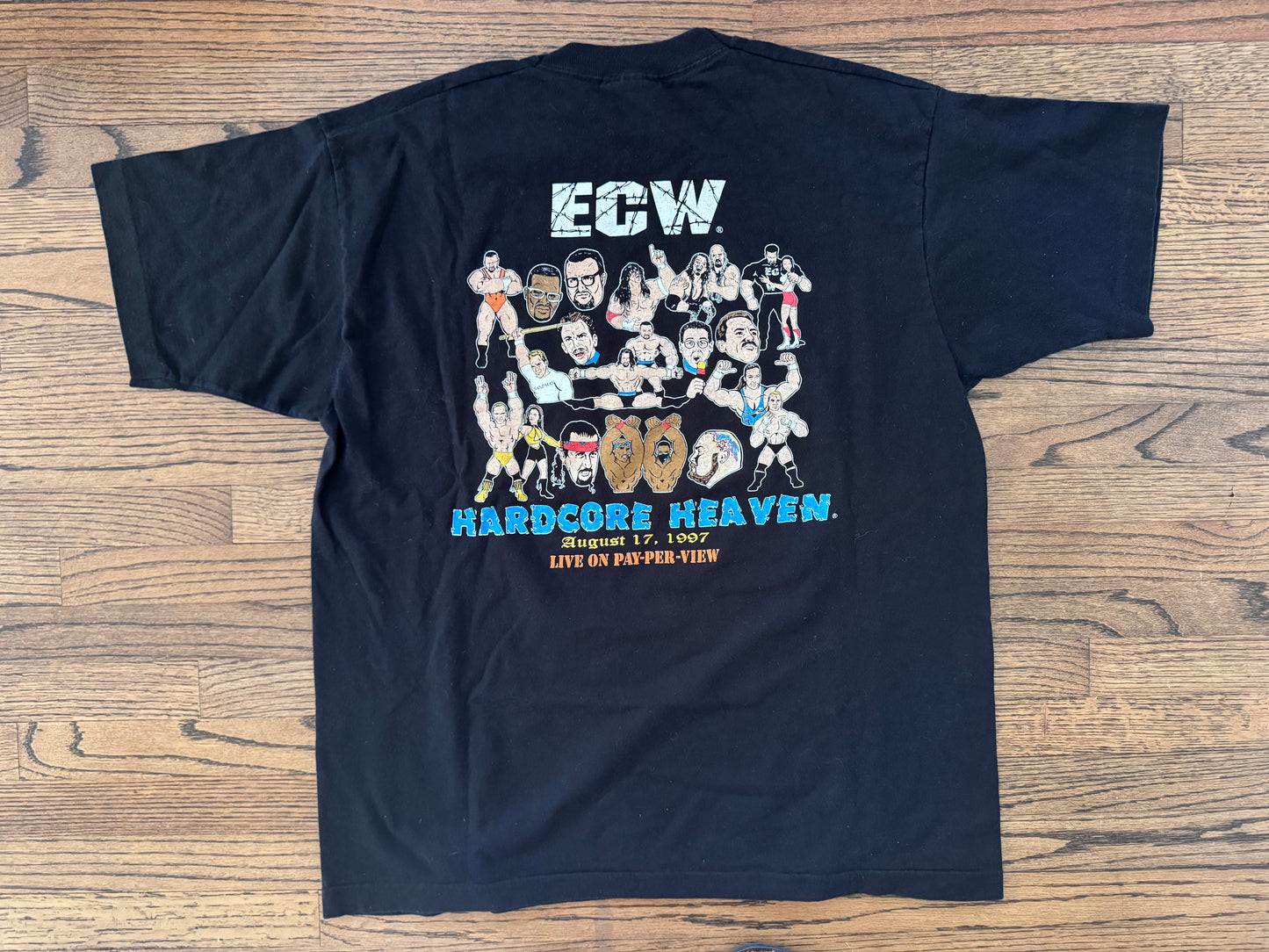 1997 ECW Hardcore Heaven Two Sided Shirt