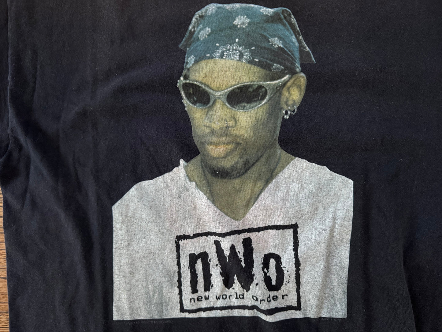 1997 WCW / n.W.o. “Rodzilla” Dennis Rodman shirt