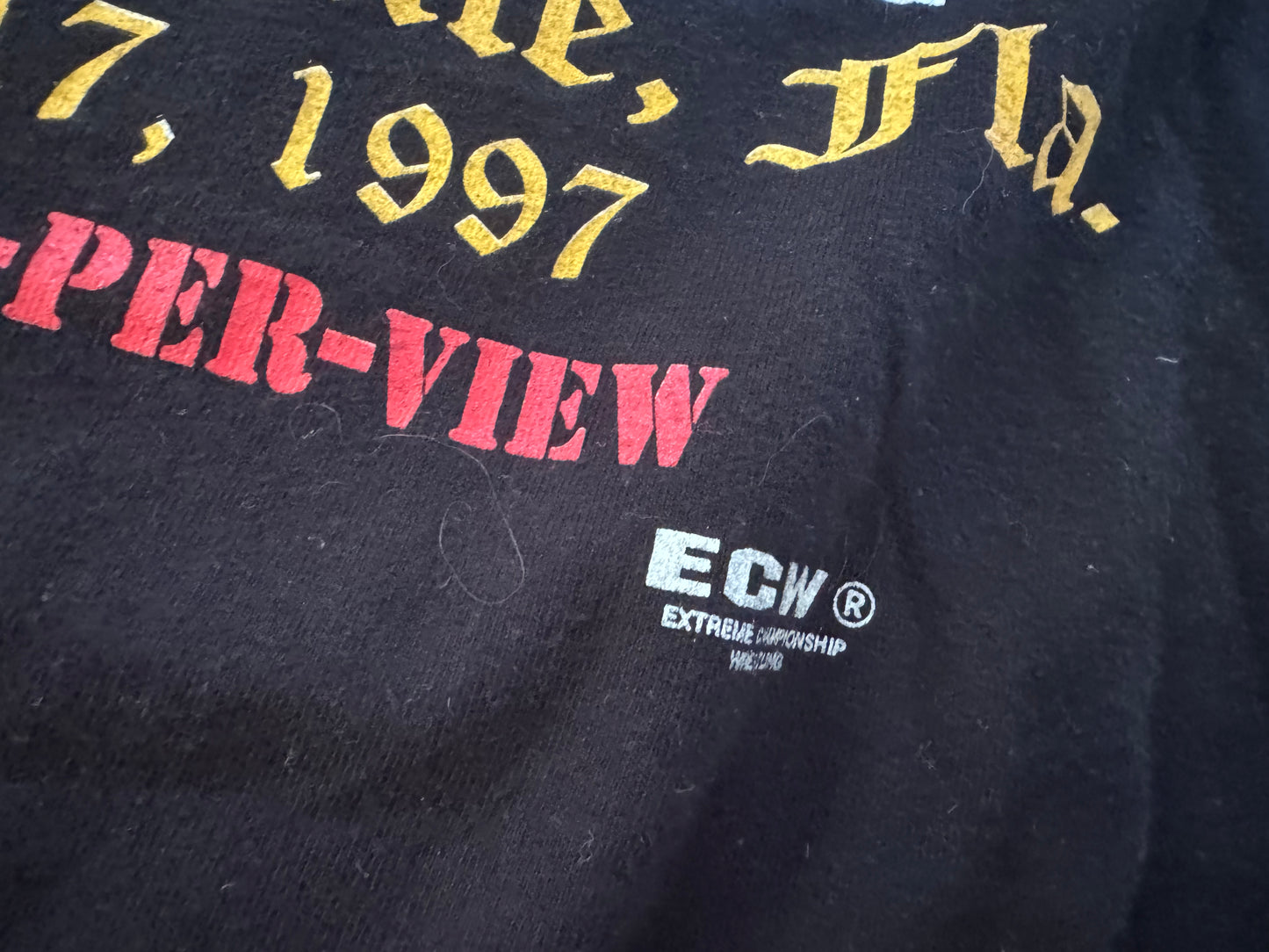 1997 ECW Hardcore Heaven Two Sided Shirt