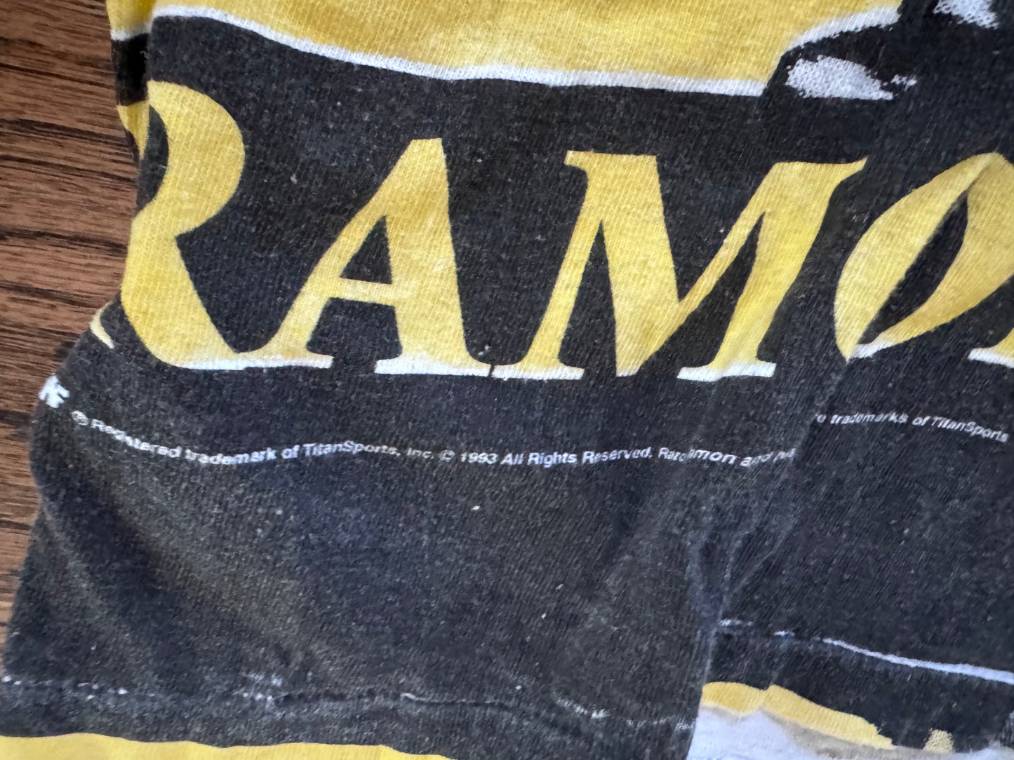 1993 WWF Razor Ramon “Oozing Machisimo” all over print shirt
