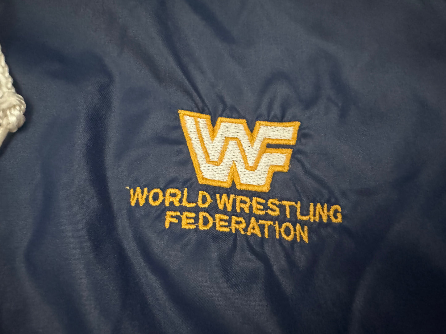 1985 WWF Logo catalog windbreaker jacket