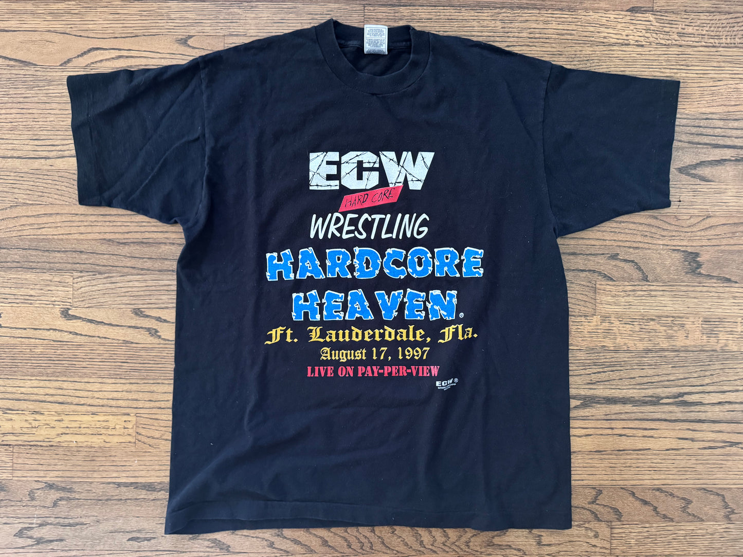 1997 ECW Hardcore Heaven Two Sided Shirt
