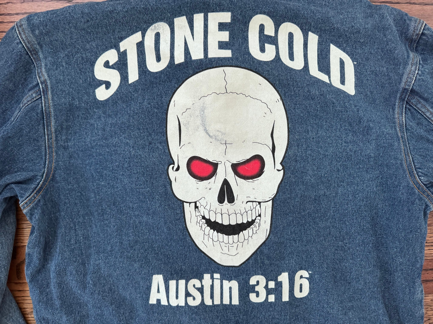 1998 WWF “Stone Cold” Steve Austin denim jacket 
 