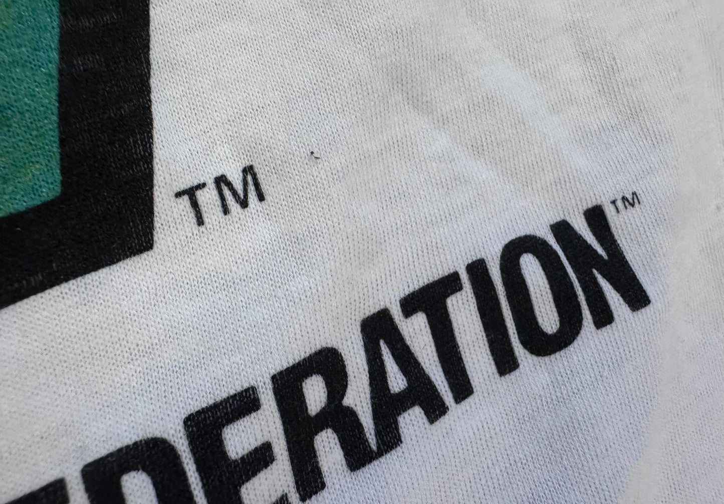 1992 WWF Gradient logo shirt