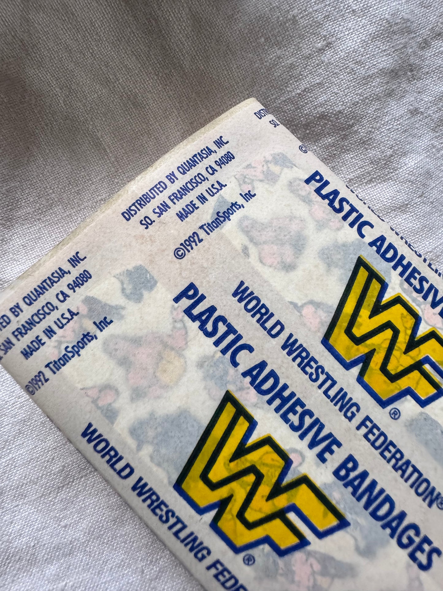 1992 WWF Plastic Adhesive Bandages featuring Mr. Perfect, Bret “The Hitman” Hart, The Undertaker and “Macho Man” Randy Savage