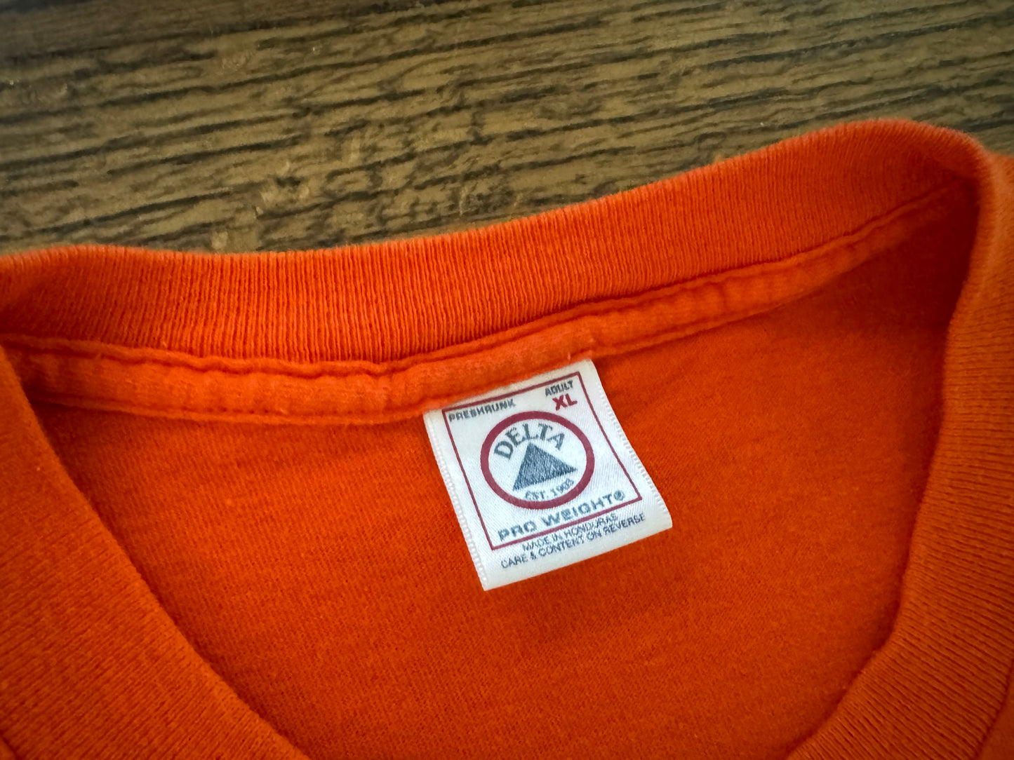 1997 ECW World Television Champion Taz “Orange & Black Attack” shirt