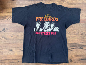 1985 WCCW Fabulous Freebirds shirt featuring Michael "P.S." Hayes, Terry "Bam Bam" Gordy, and Buddy "Jack" Roberts