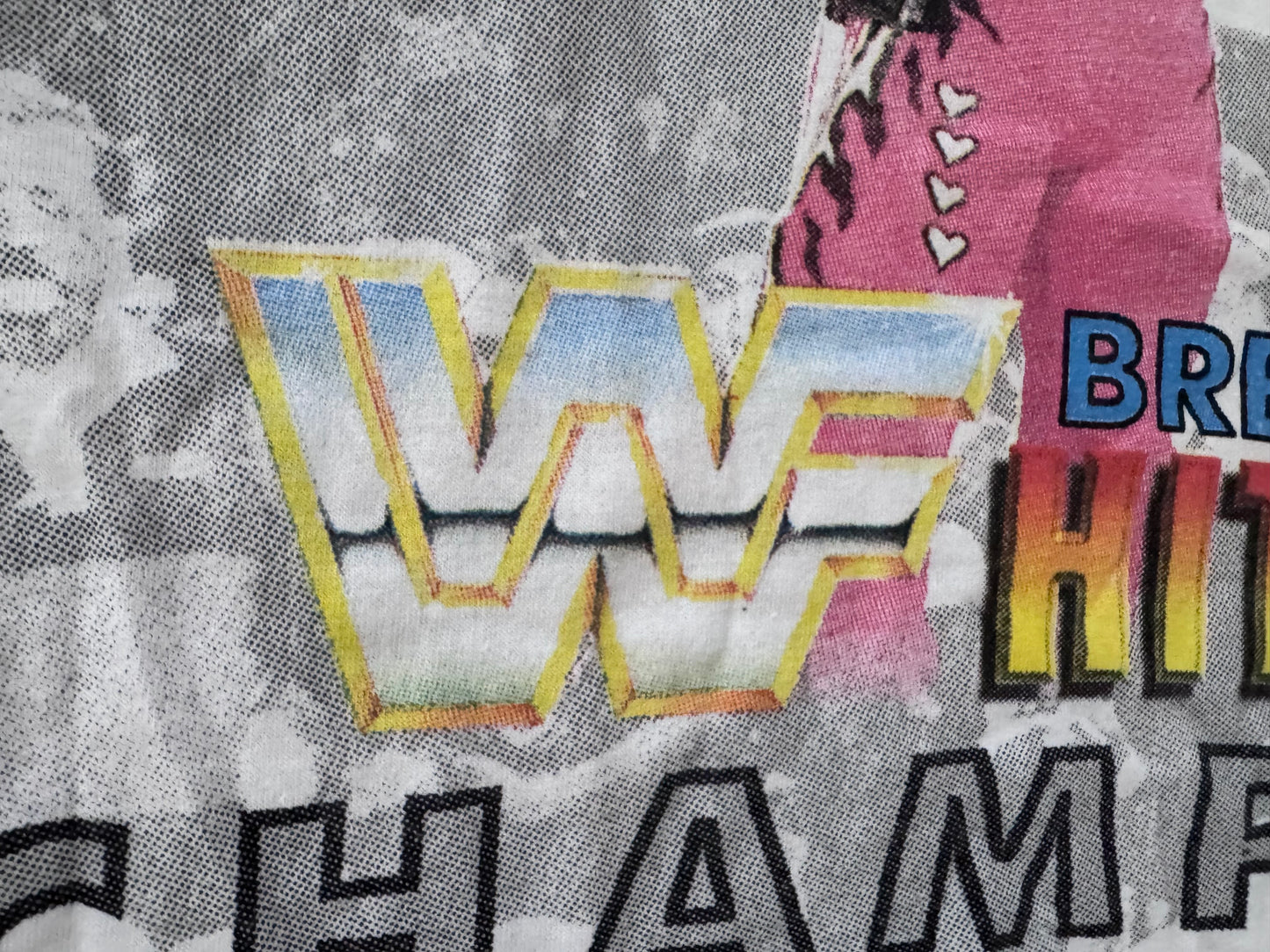 1997 (Approx) WWF Bret “The Hitman” Hart very bootleg two sided all over print shirt