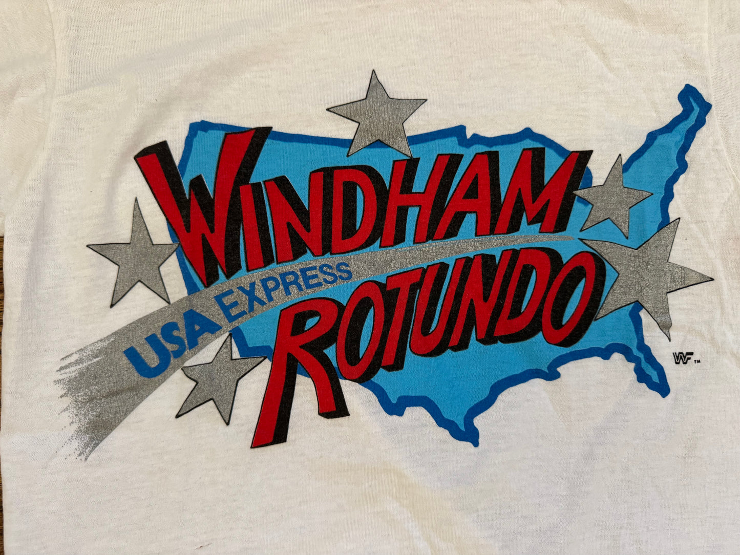 1985 WWF U.S. Express Barry Windham and Mike Rotundo shirt