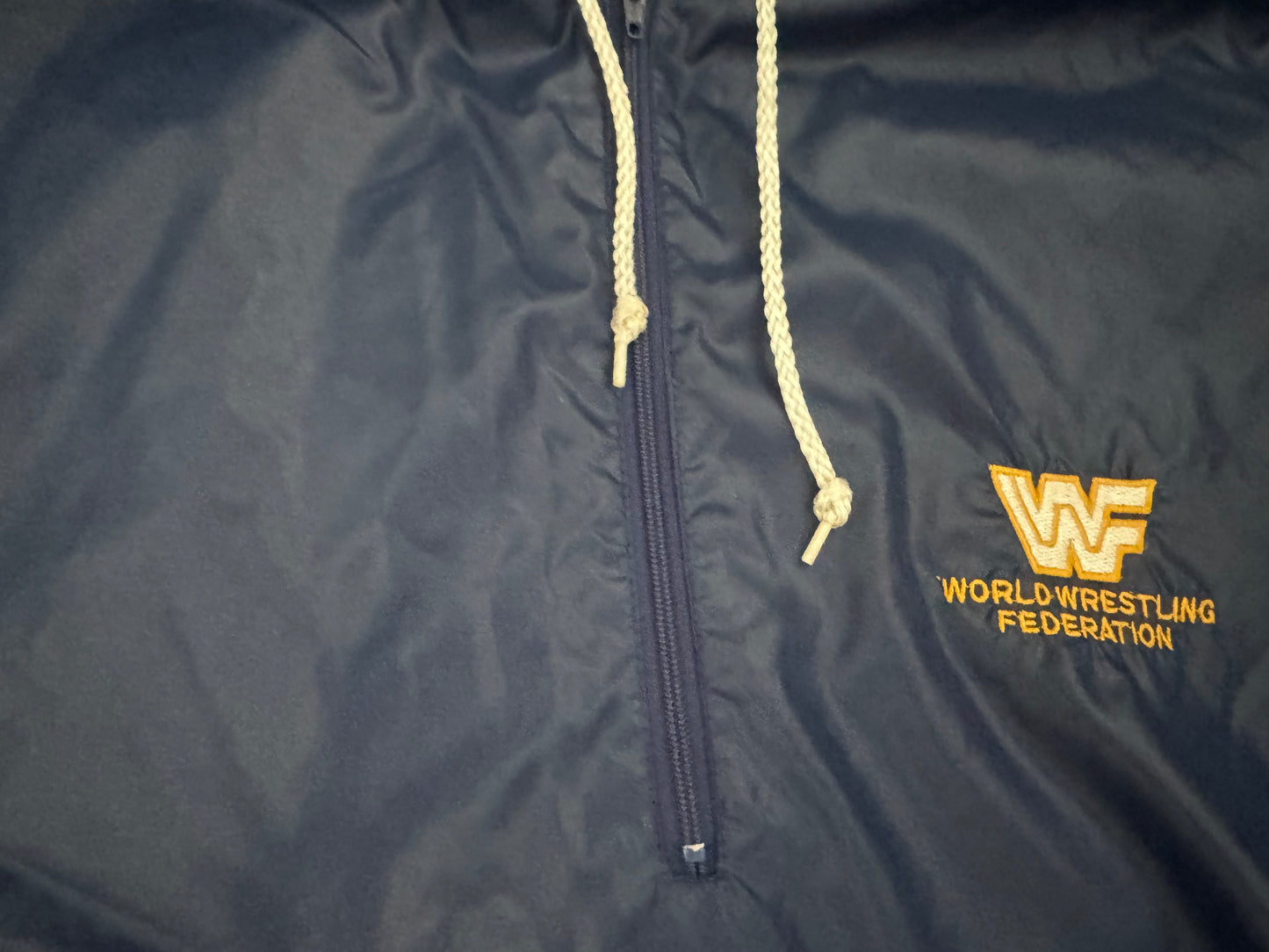 1985 WWF Logo catalog windbreaker jacket