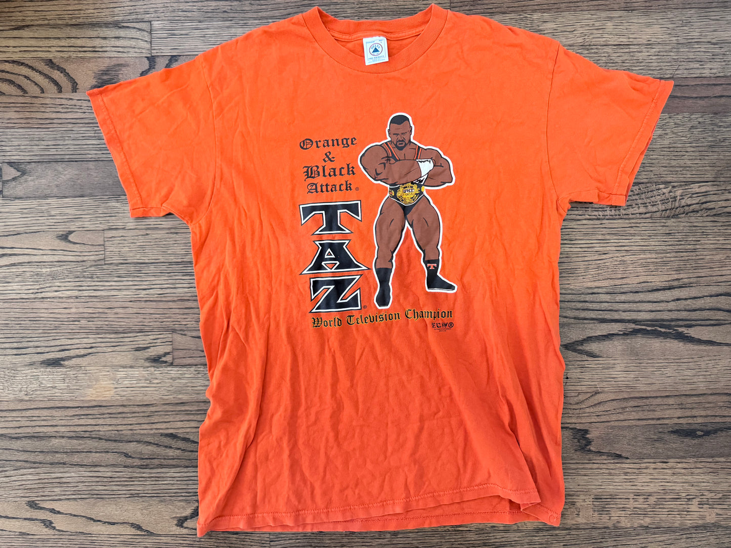 1997 ECW “World Television Champion” Taz two sided shirt