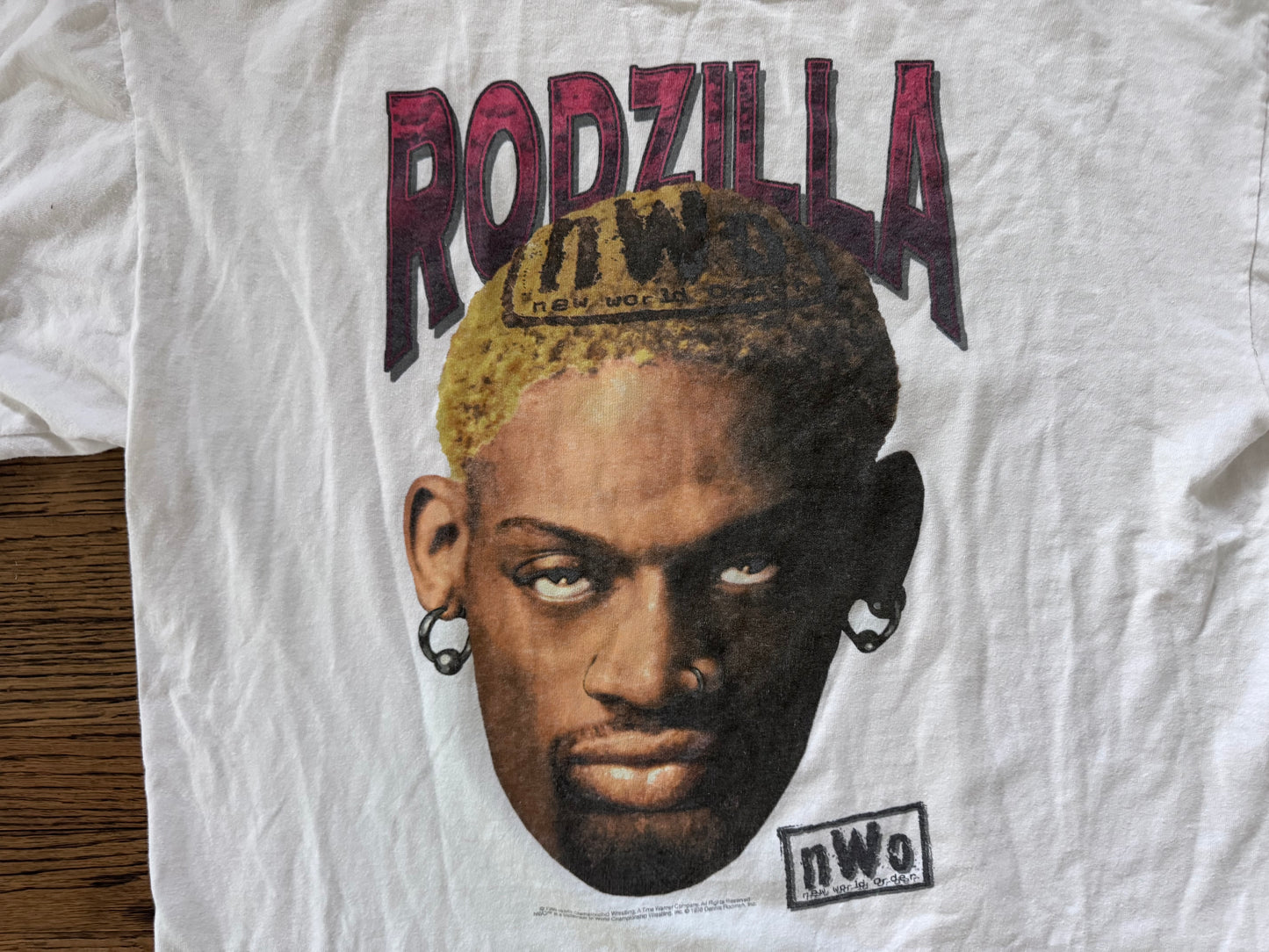 1998 WCW / n.W.o. “Rodzilla” Dennis Rodman shirt