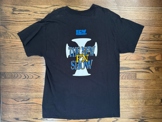 1998 ECW Jerry Lynn “The New F’n Show” two sided shirt