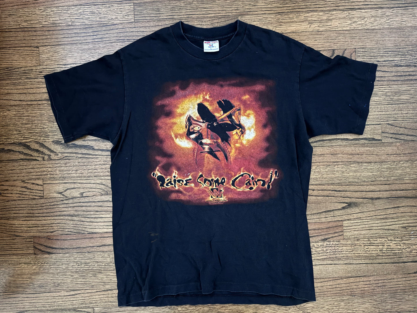 1998 WWF Kane “Cain” two sided shirt