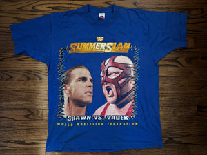 1996 WWF Summerslam event shirt featuring Big Van Vader and Shawn Michaels