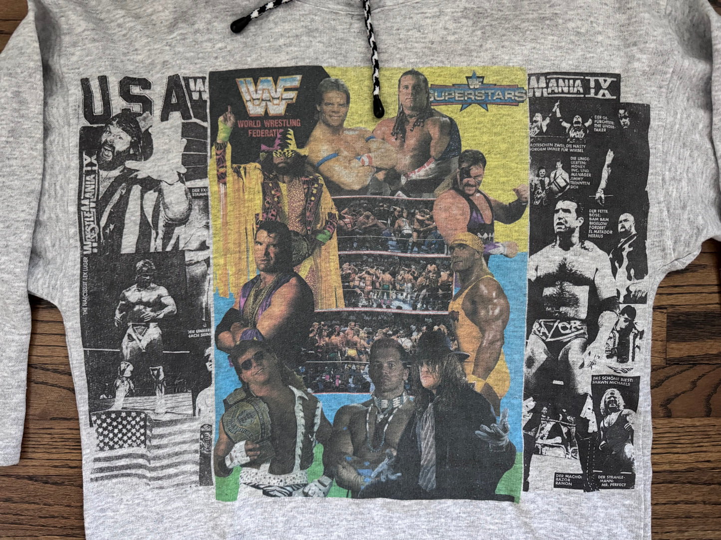 1994 WWF Wrestlemania IX and other things German bootleg sweatshirt