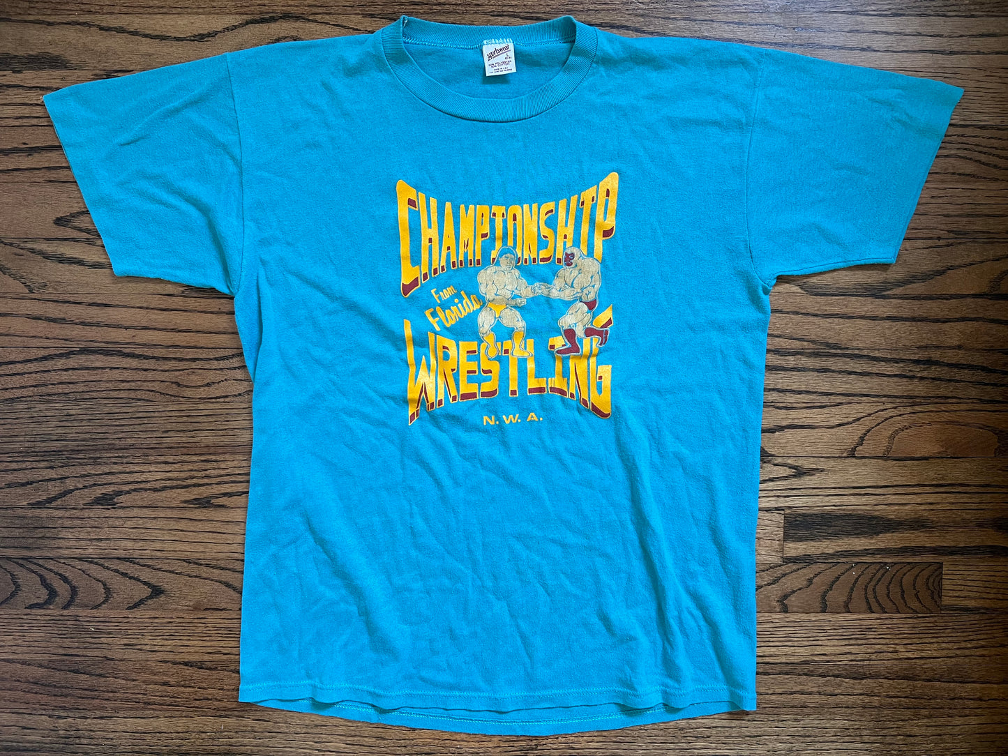 1984 (Approx.) NWA CWF logo shirt