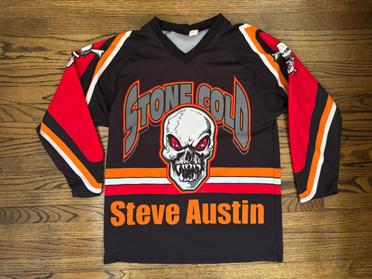 1999 WWF “Stone Cold” Steve Austin hockey jersey