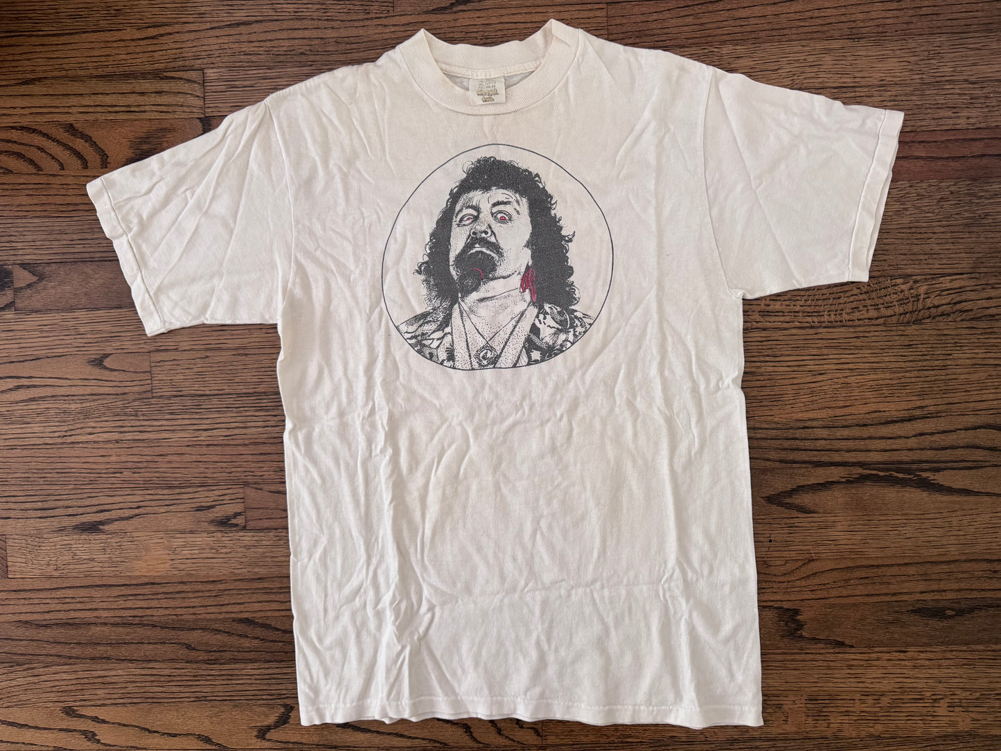1987 Captain Lou Albano “Ugly Bartender Contest” 🚫 Multiple Sclerosis shirt