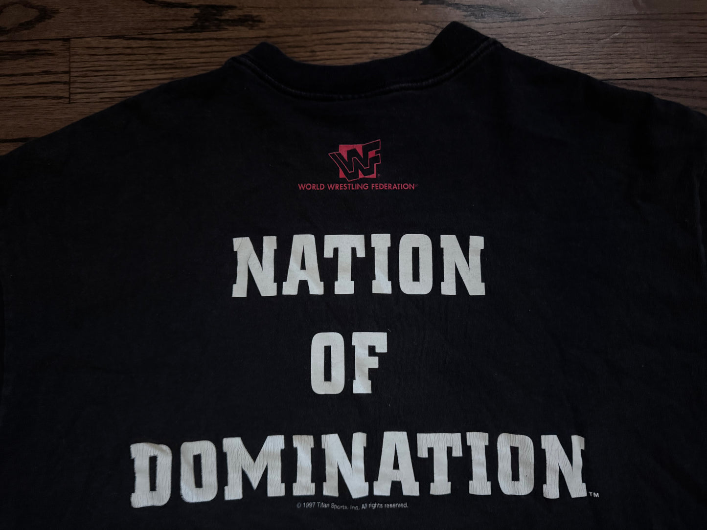 1997 WWF Nation of Domination two sided shirt