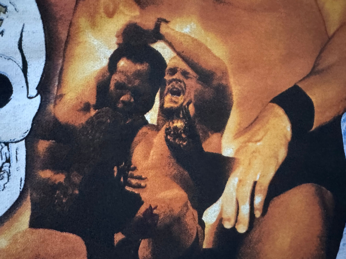2000 WWF “Stone Cold” Steve Austin two sided parking lot bootleg shirt featuring Farooq