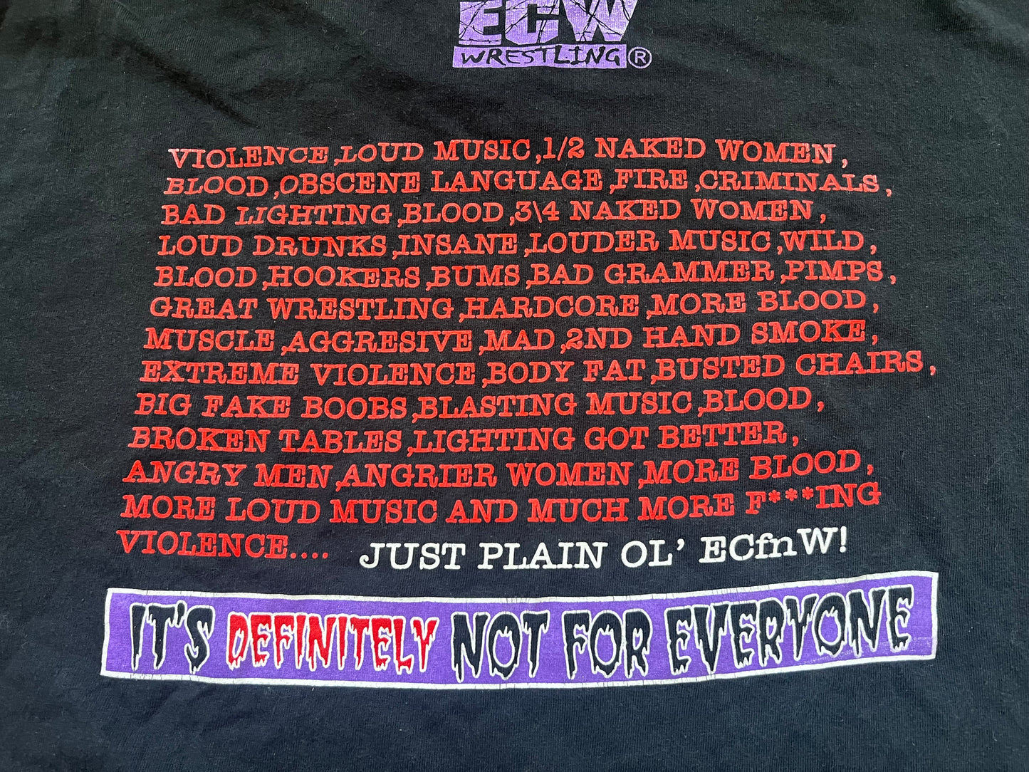 1998 ECW logo shirt