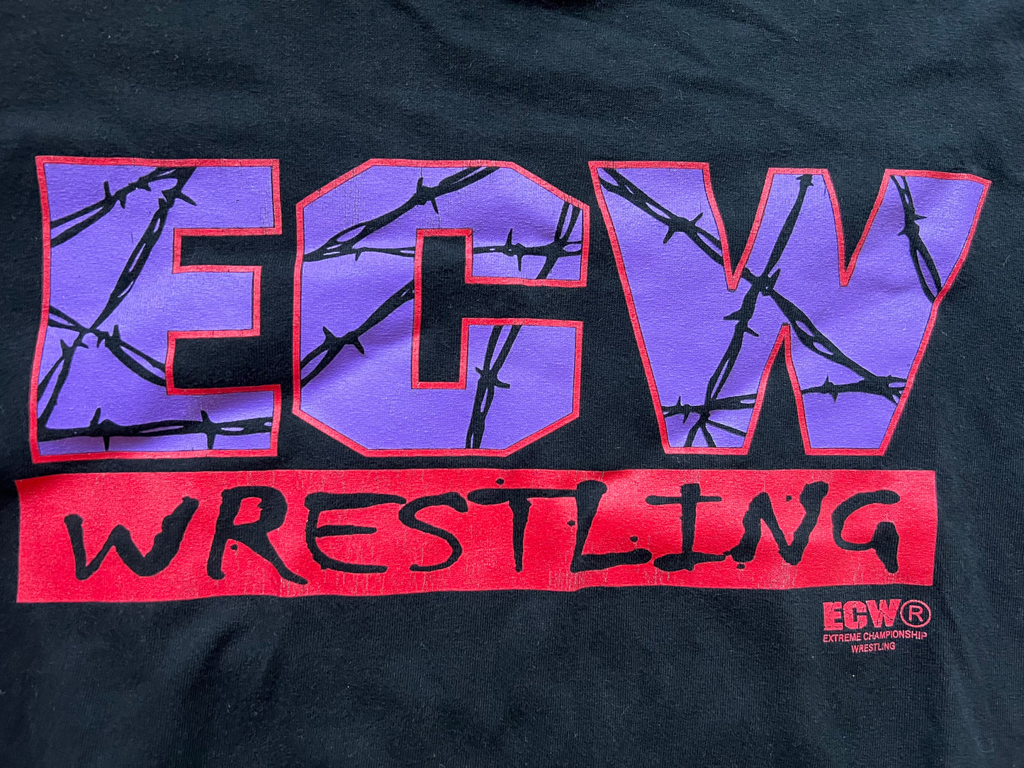 1998 ECW “Let the Ass Kickin Begin” two sided shirt