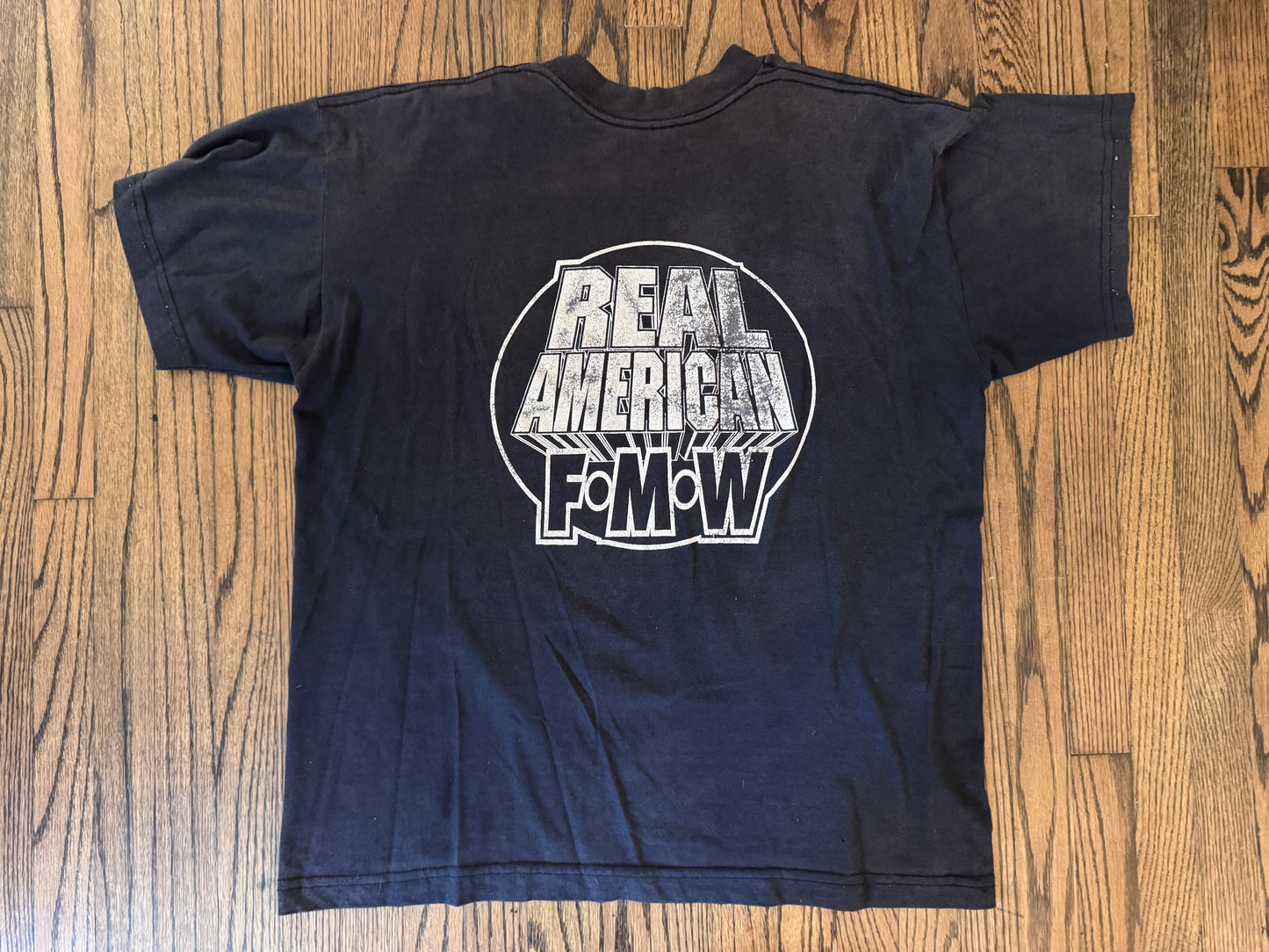 1997 FMW “Funk Masters of Wrestling” / “Real Americans” shirt featuring Terry Funk, Mike Awesome, Super Leather, The Headhunters, Victor Quiñones, Hisakatsu Oya and The Crypt Keeper