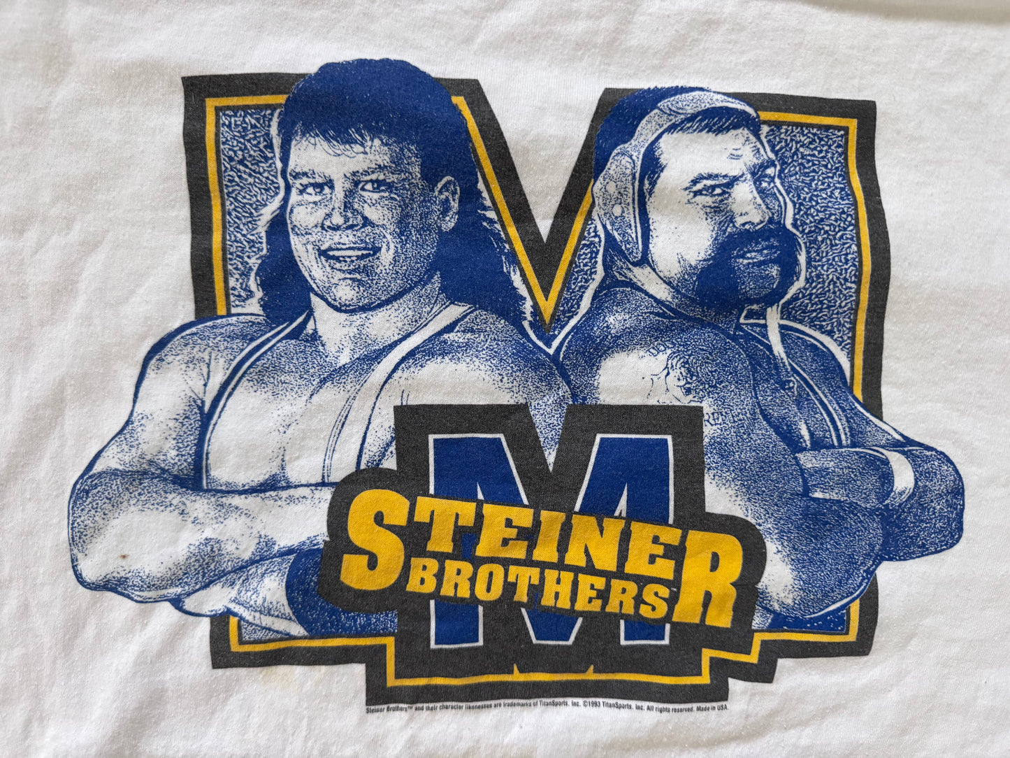 1993 WWF Steiner Brothers shirt featuring Rick & Scott