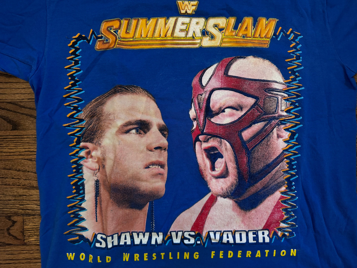 1996 WWF Summerslam event shirt featuring Big Van Vader and Shawn Michaels