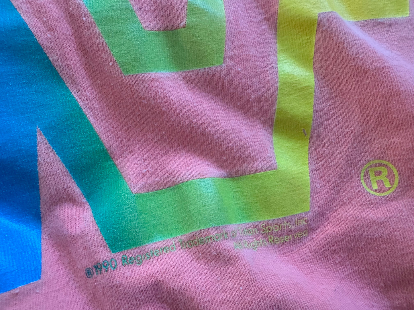 1990 WWF World Wrestling Federation logo shirt