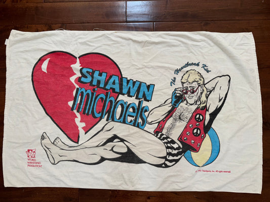 1995 WWF “The Heartbreak Kid” Shawn Michaels catalog towel