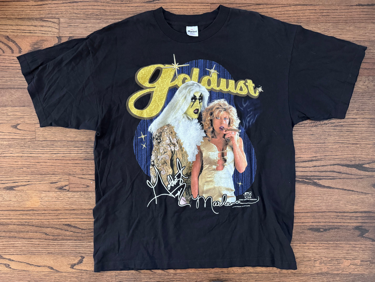 1997 WWF Goldust and Marlena shirt