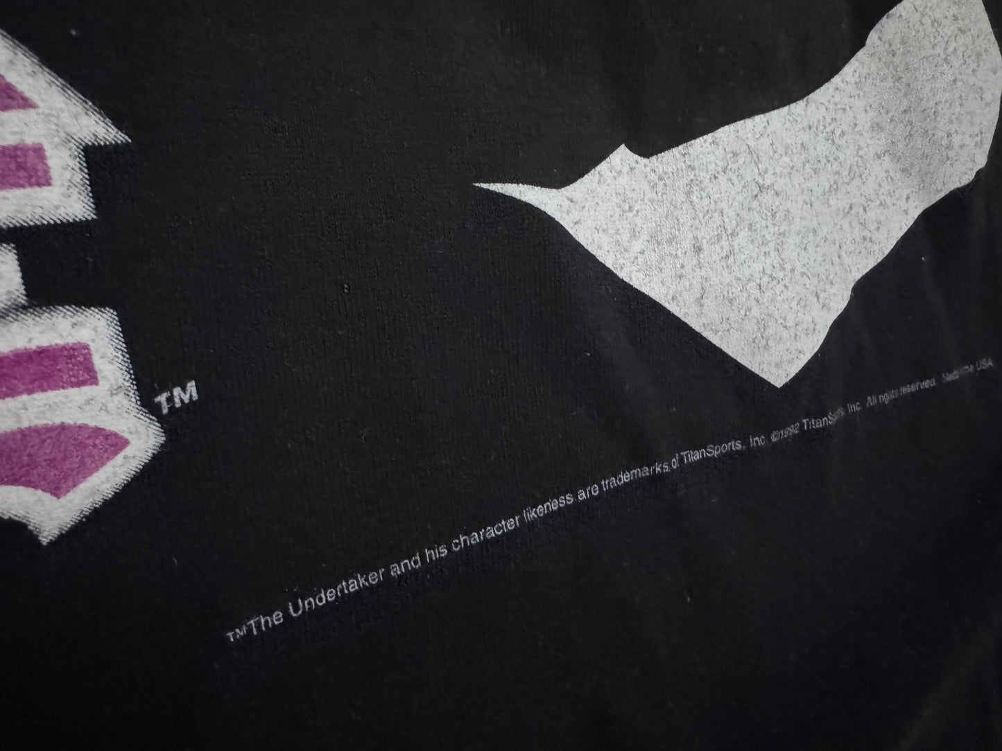 1992 WWF Undertaker catalog shirt