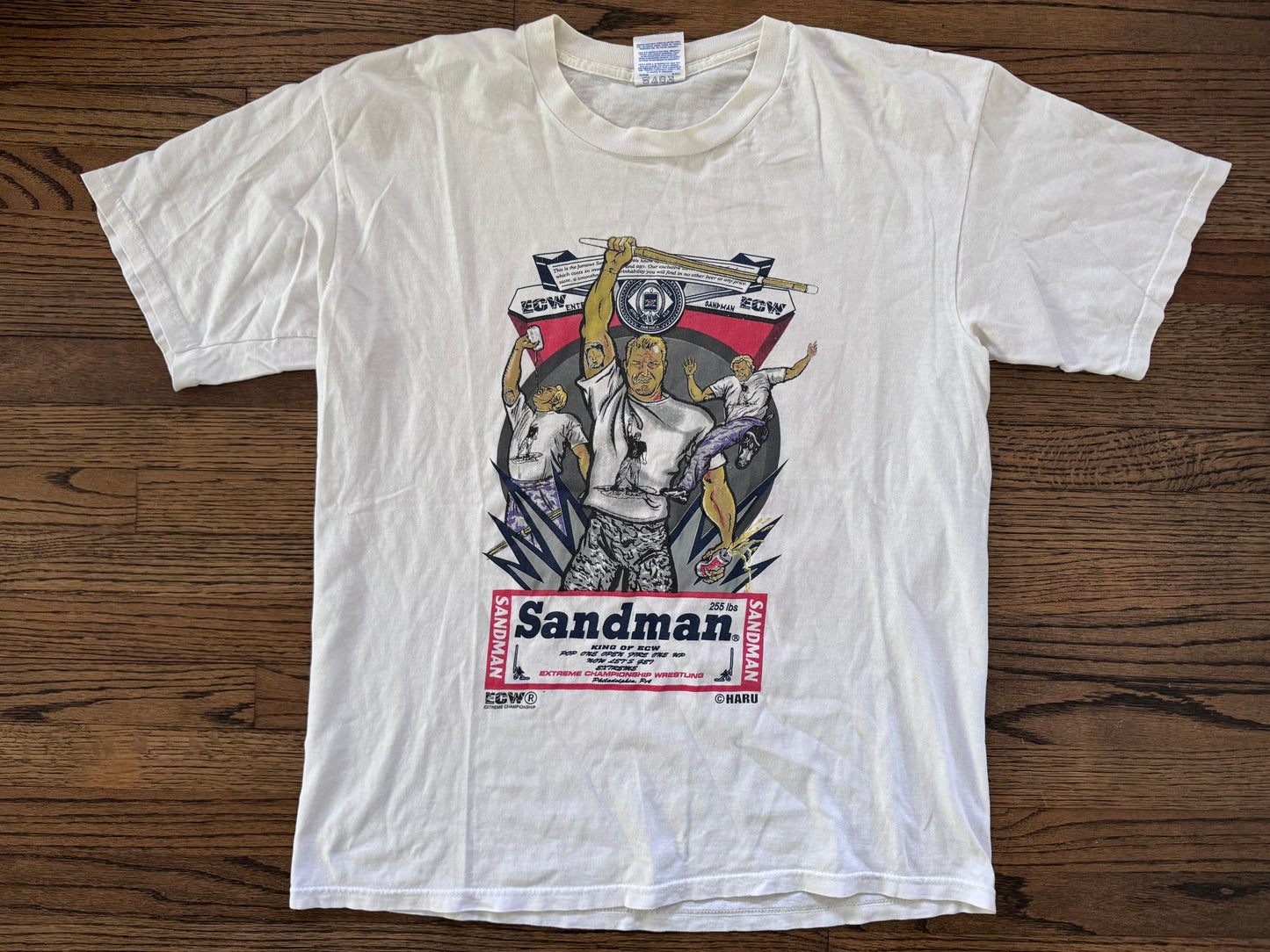 1997 ECW Sandman “Blood, Sweat and Beers” shirt