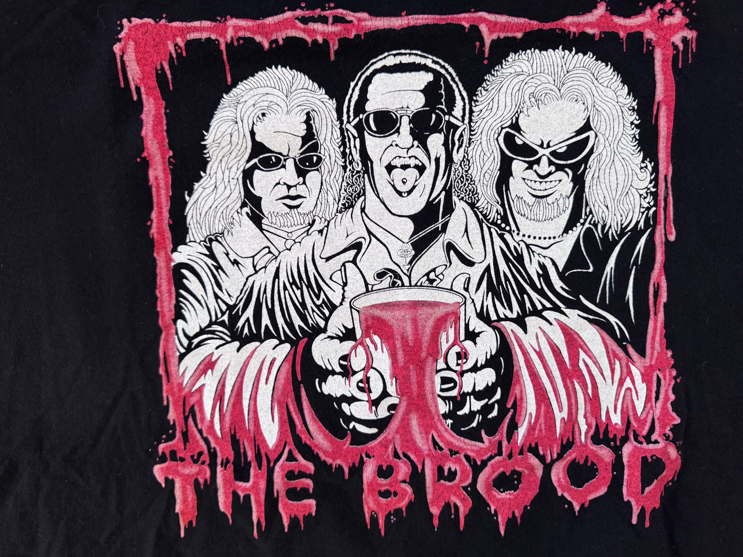1999 WWF The Brood shirt featuring Christian, Gangrel and Edge