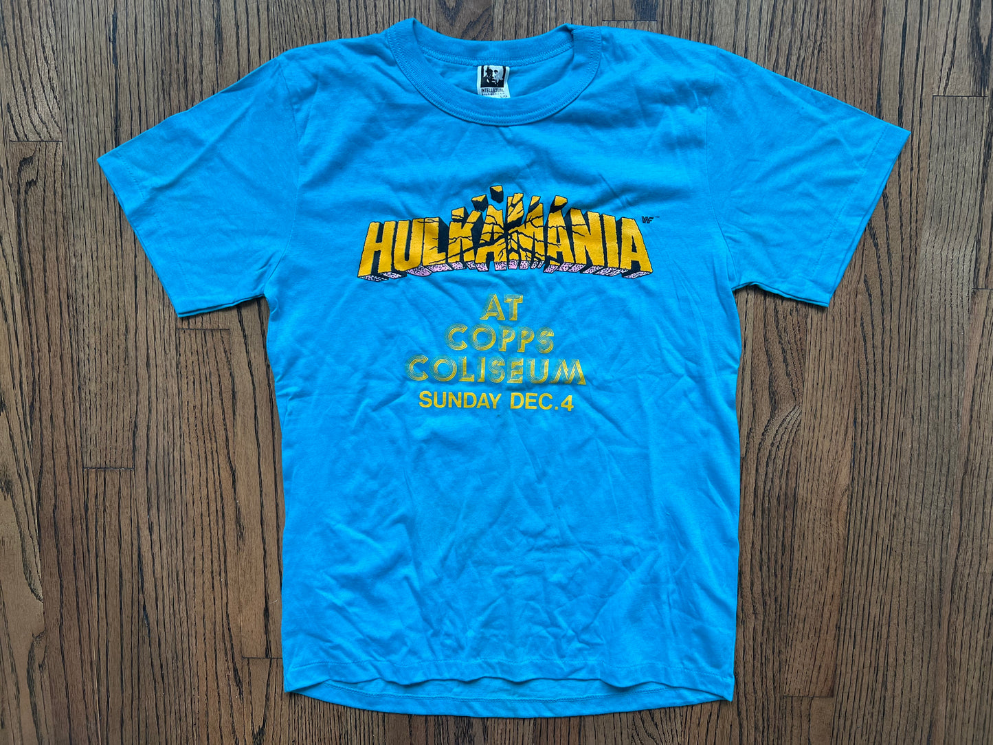 1988 WWF Hulkamania house show shirt from the Copps Coliseum in Hamilton, ON, CAN