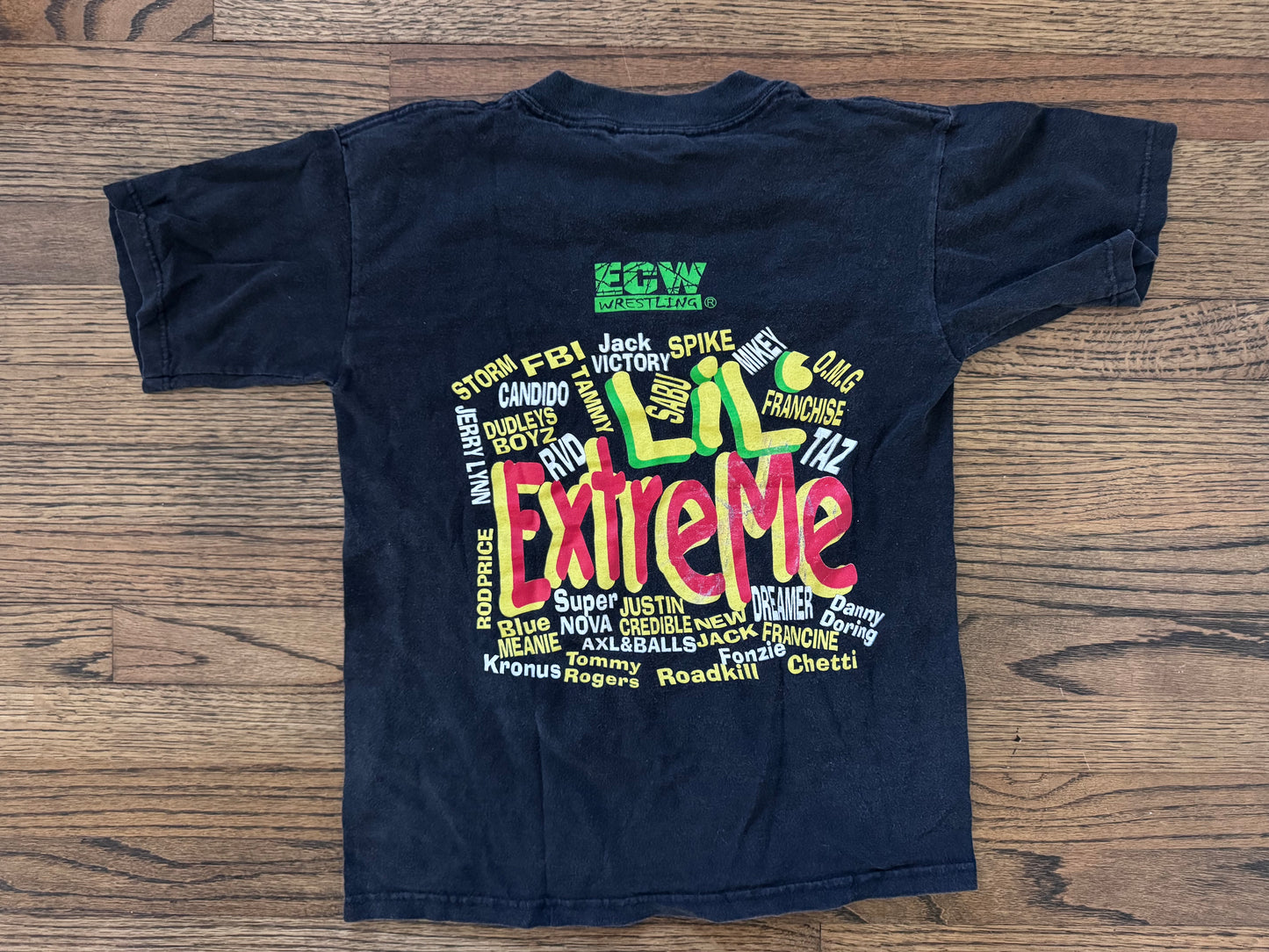 1998 ECW Kid’s size two sided roster shirt