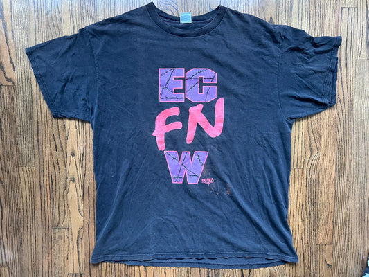 1998 ECW two sided logo shirt “Big two” version - slight discoloration