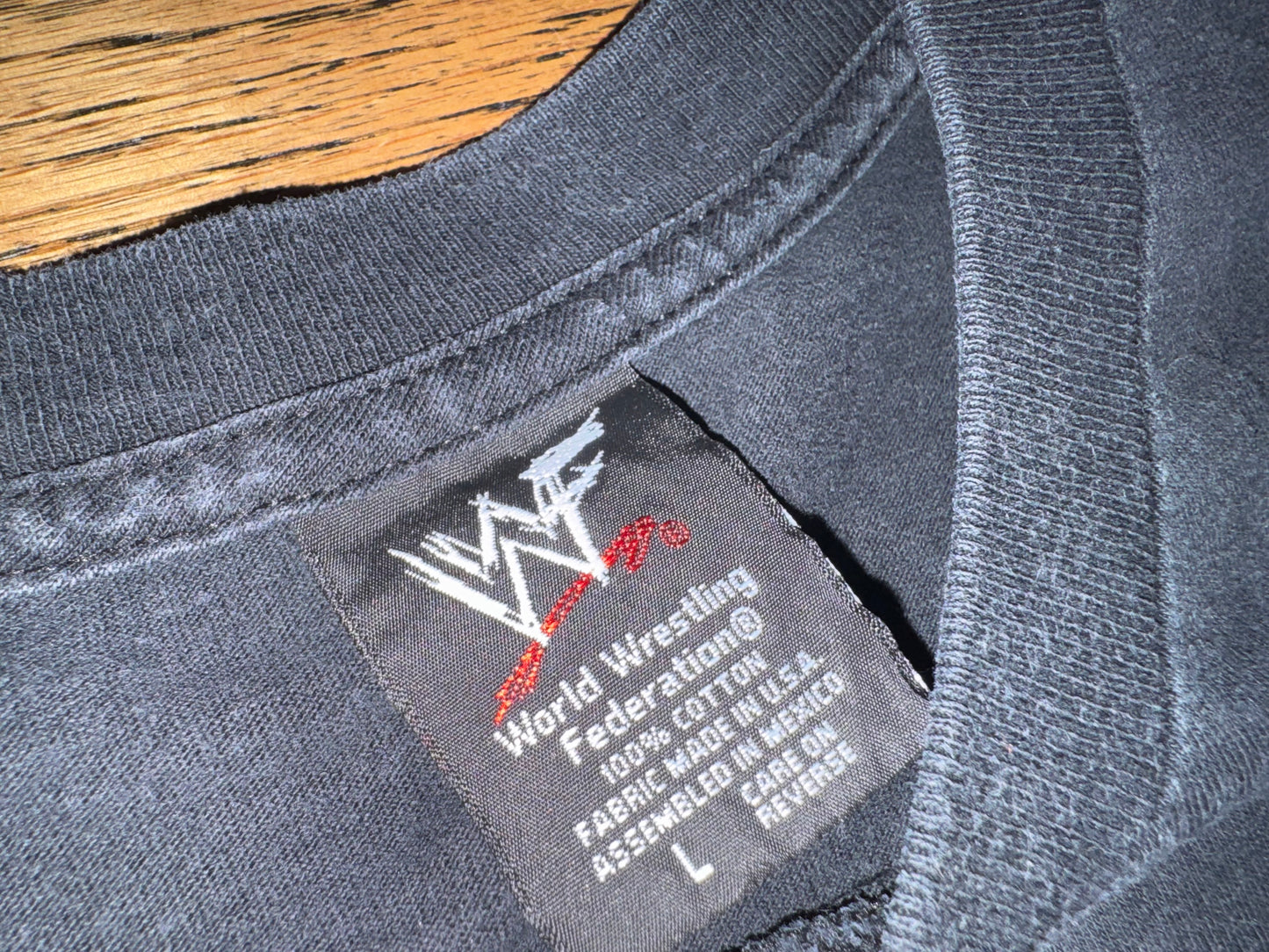 2001 WWF “Stone Cold” Steve Austin “What?” Two sided shirt