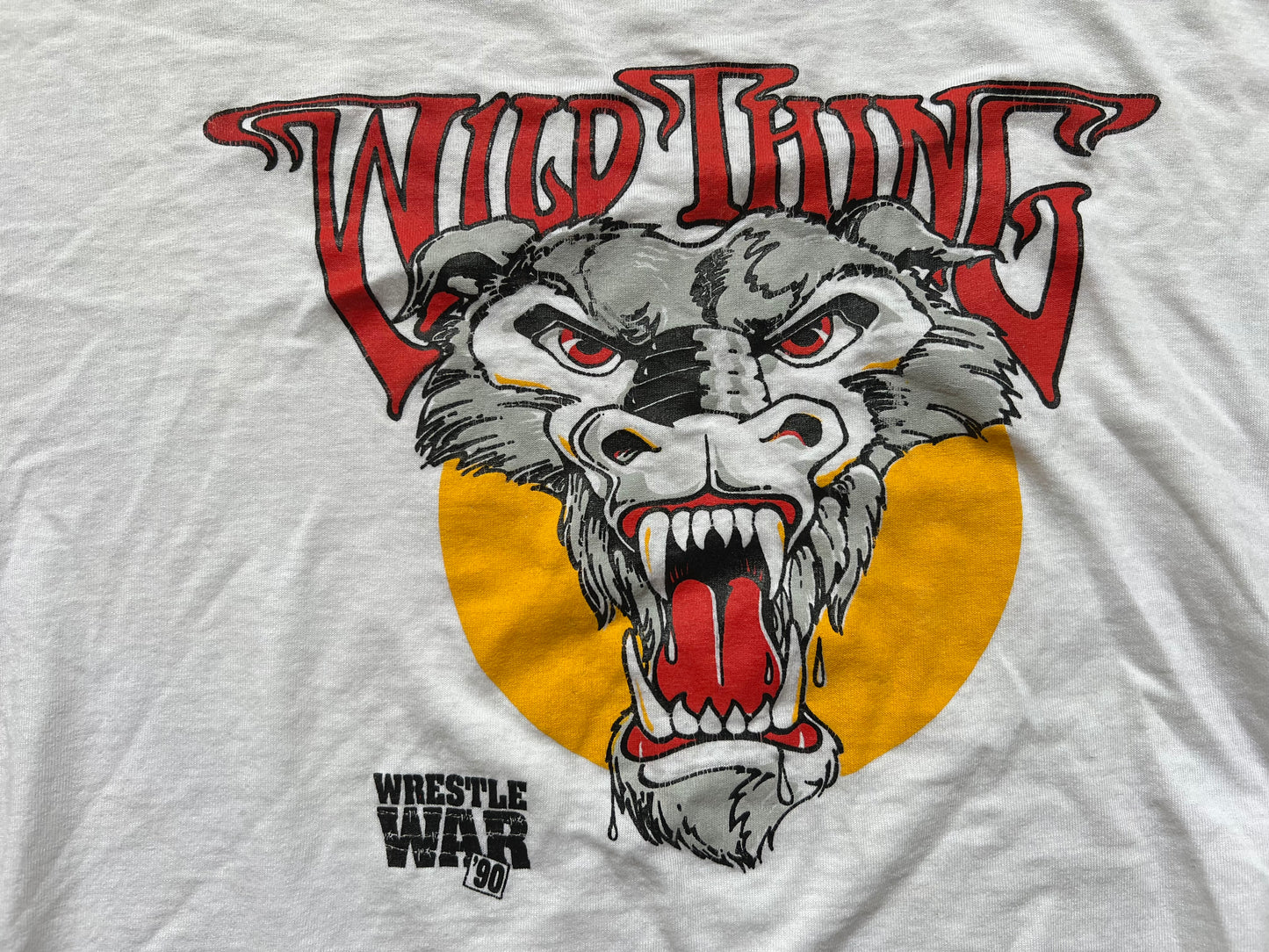 1990 WCW WrestleWar “Wild Thing” shirt