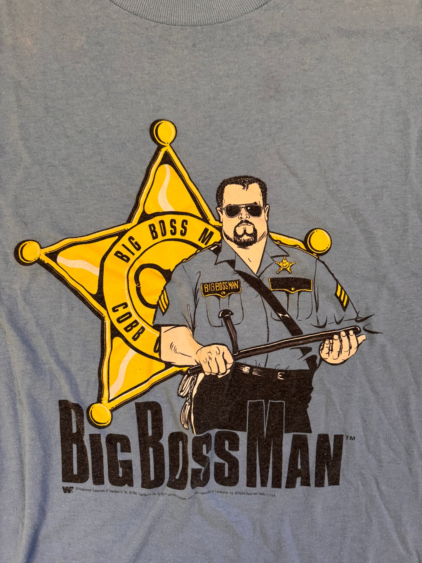 1990 WWF Big Boss Man catalog shirt