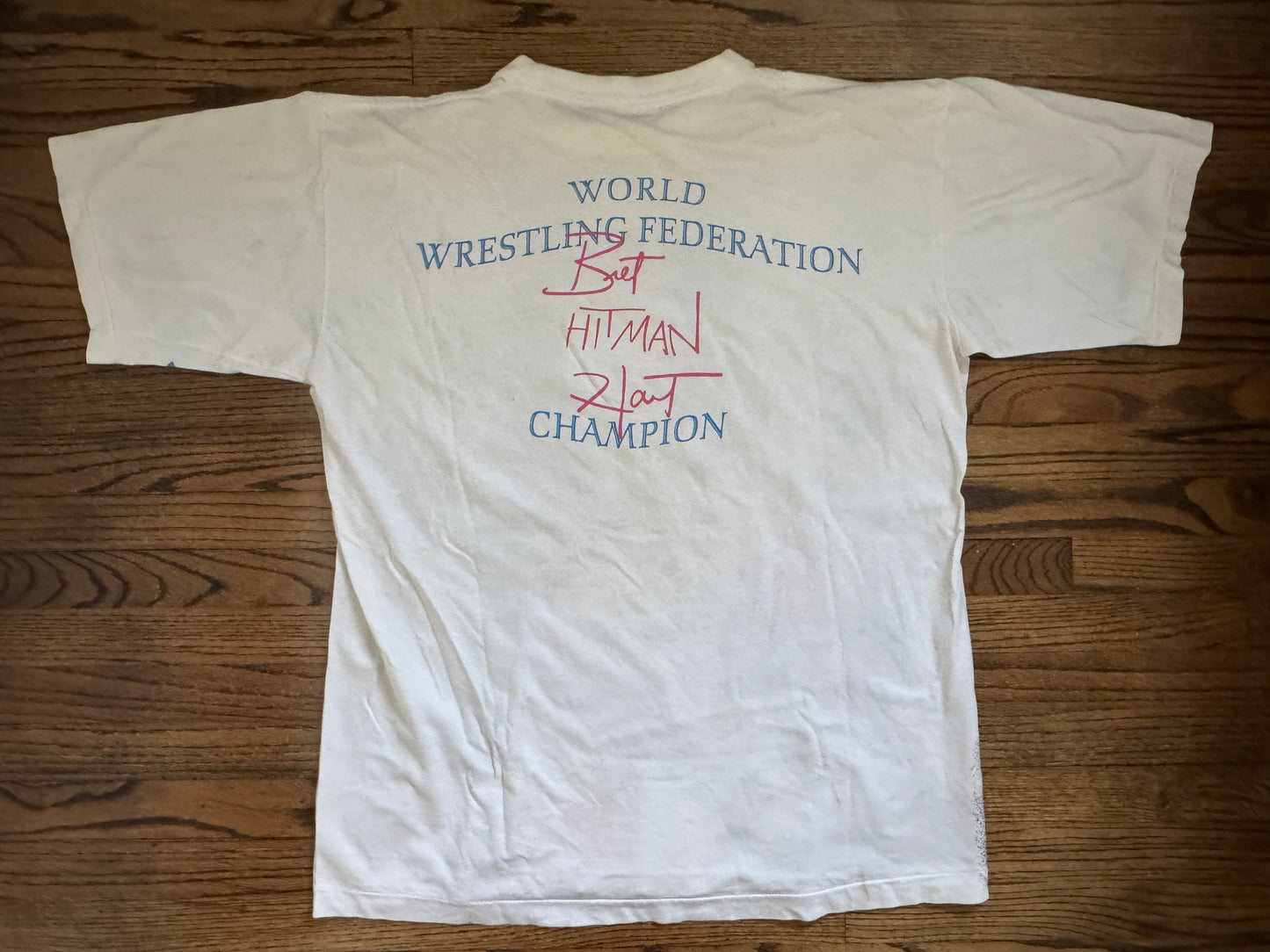 1994 WWF Bret “The Hitman” Hart two sided  shirt