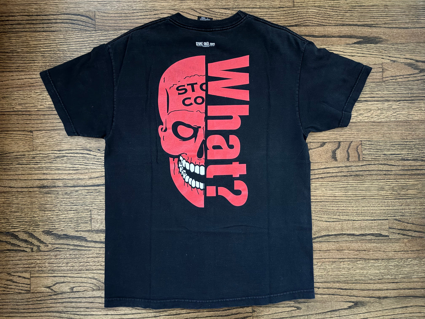 2001 WWF “Stone Cold” Steve Austin “What?” Two sided shirt