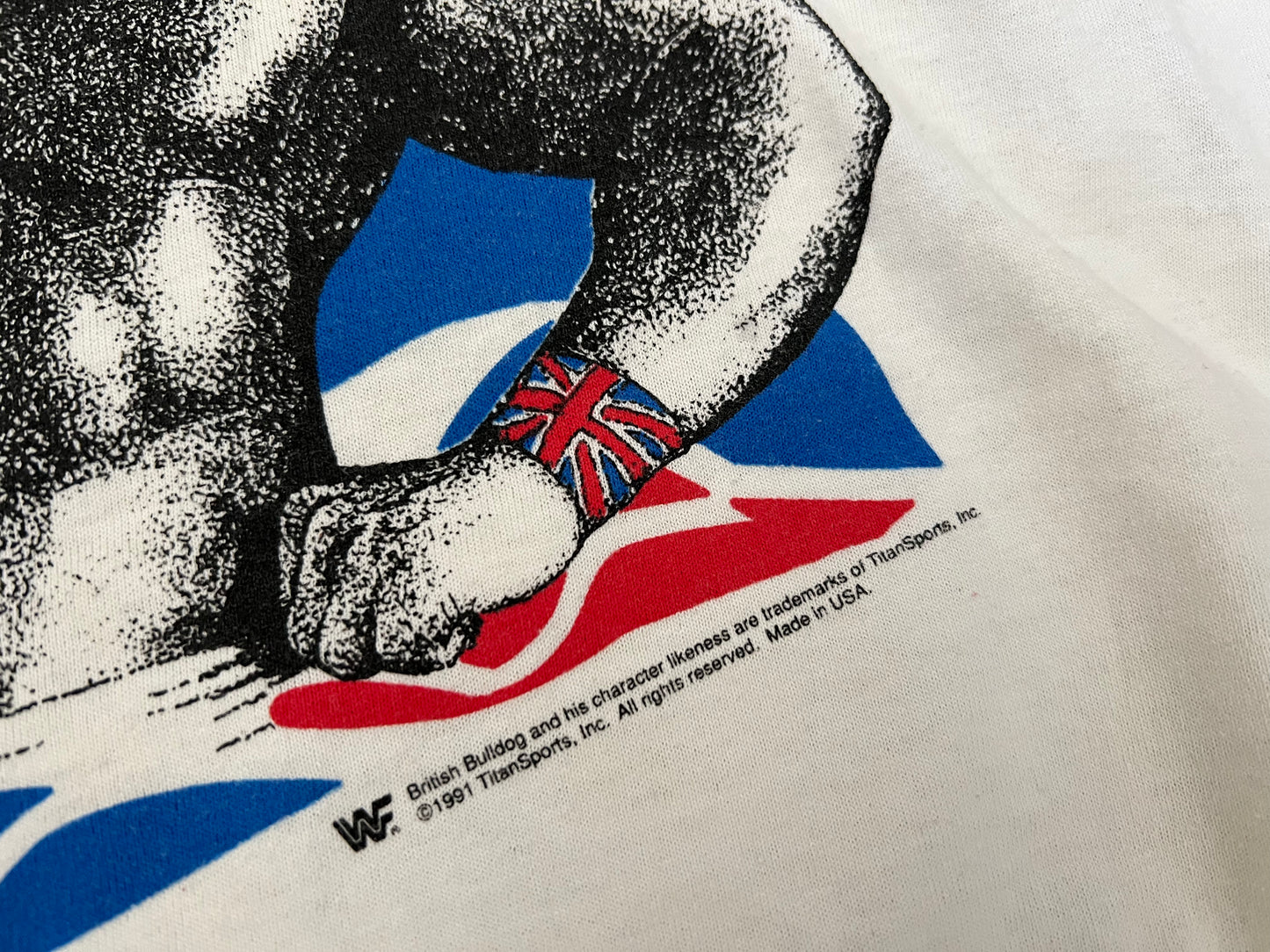 1991 WWF British Bulldog shirt
